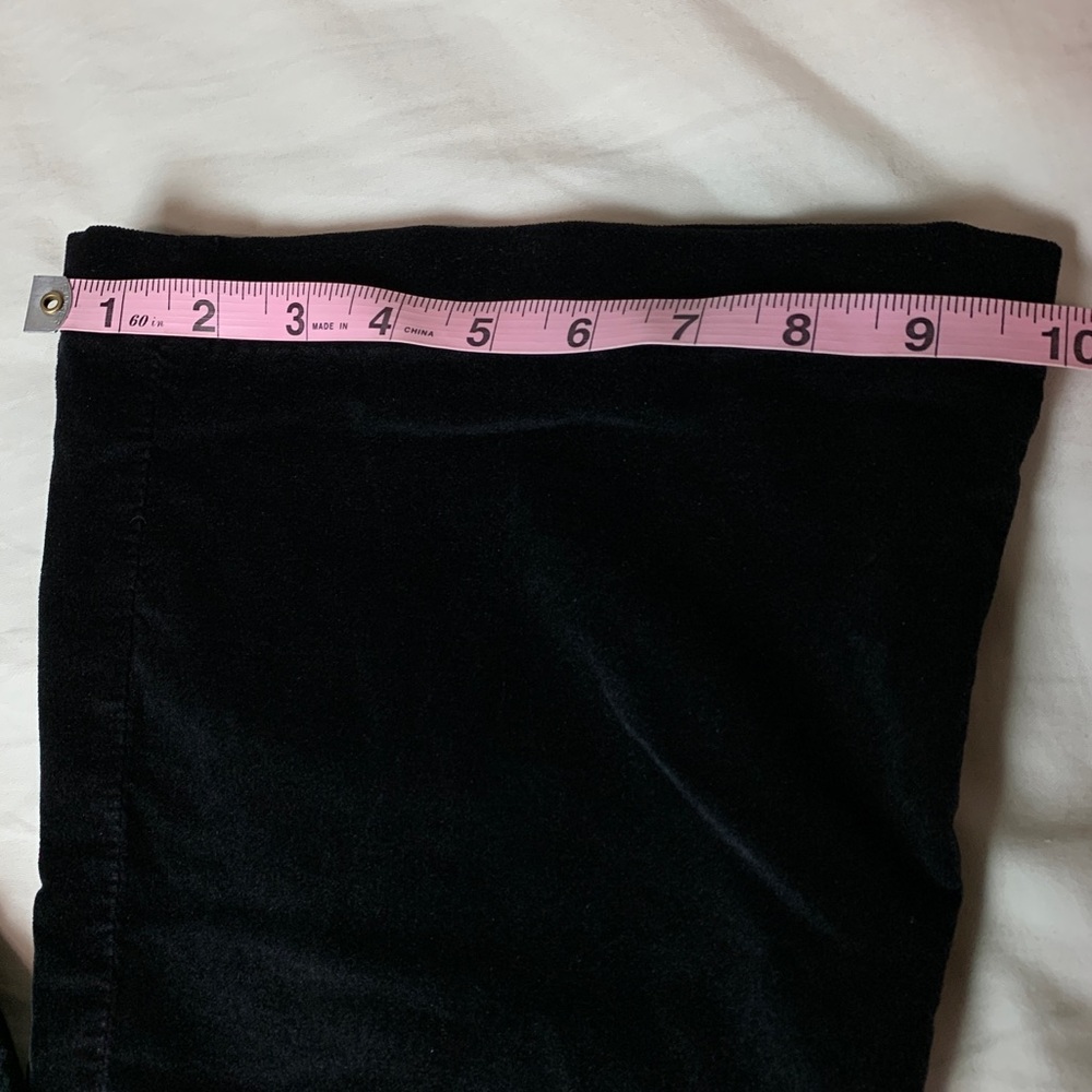 NWT Janis Black Velvet Flare AG Pants - Picture 6 of 7
